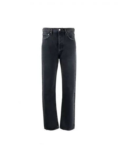 90S Pinch Waist Denim Straight Jeans Black - AGOLDE - BALAAN 2