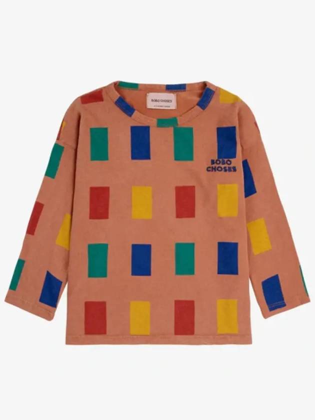 Color Game All Over Long Sleeve T Shirt B224AC015 Italian Kids - BOBO CHOSES - BALAAN 2