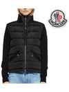 Women s Logo Patch FELPA Padded Cardigan 8G00003 89ALE 999 - MONCLER - BALAAN 1