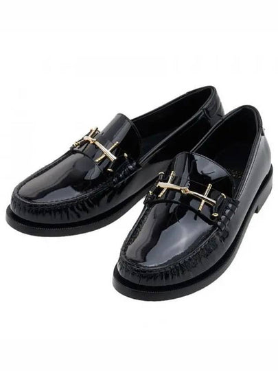 Patent Leather Loafers Black - SAINT LAURENT - BALAAN 2