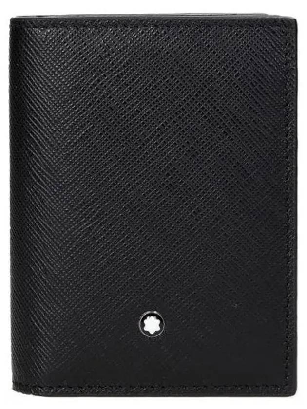 Sartorial 4CC Bifold Leather Card Wallet Black - MONTBLANC - BALAAN 2