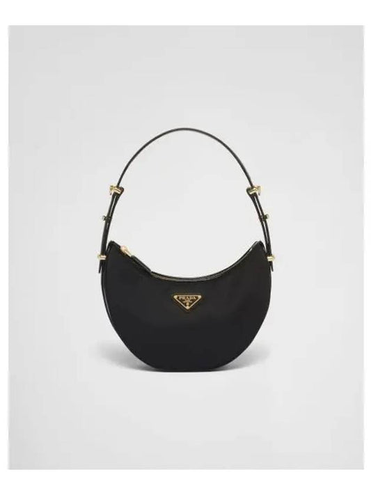 Arque Re-Nylon Leather Shoulder Bag Black - PRADA - BALAAN 2