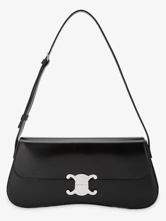 Medium Calfskin Shoulder Bag Black - CELINE - BALAAN 3