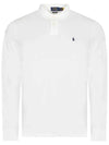 Embroidered Logo Slim Fit Polo Shirt White - POLO RALPH LAUREN - BALAAN 3