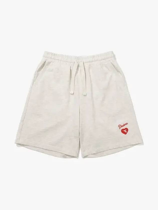 Diadora Love Game Half Pants MELANGE GRAY - DIADORA - BALAAN 1