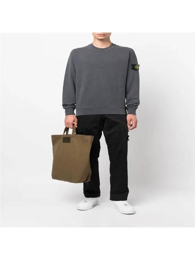 Wappen Patch Crew Neck Sweatshirt Grey - STONE ISLAND - BALAAN 7