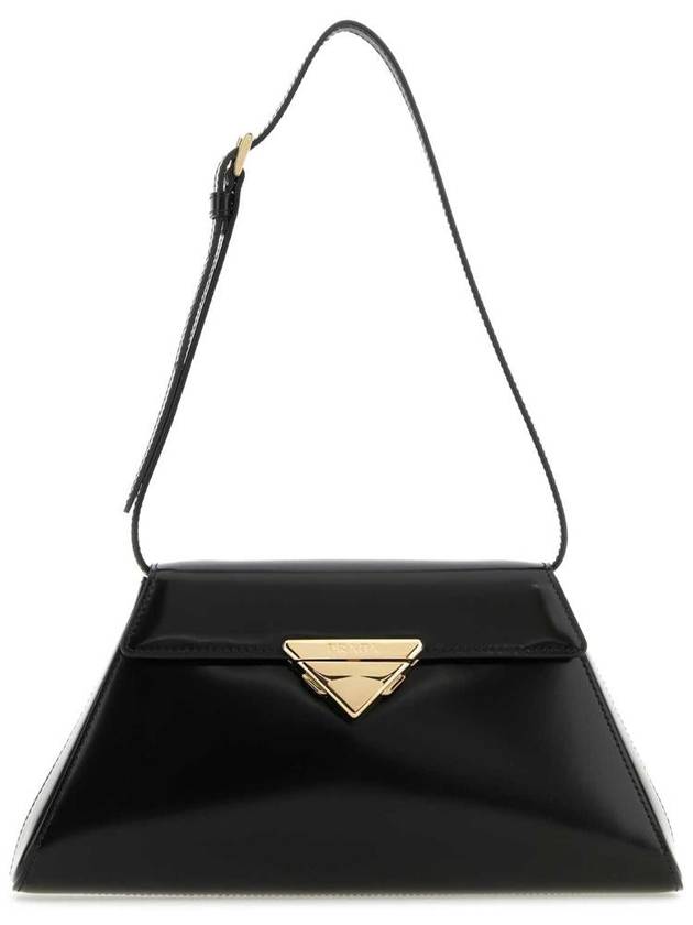 Medium Brushed Leather Hand Shoulder Bag Black - PRADA - BALAAN 2