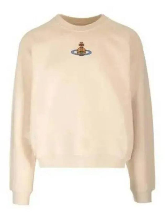 ORB Logo Crewneck Sweatshirt Beige - VIVIENNE WESTWOOD - BALAAN 2