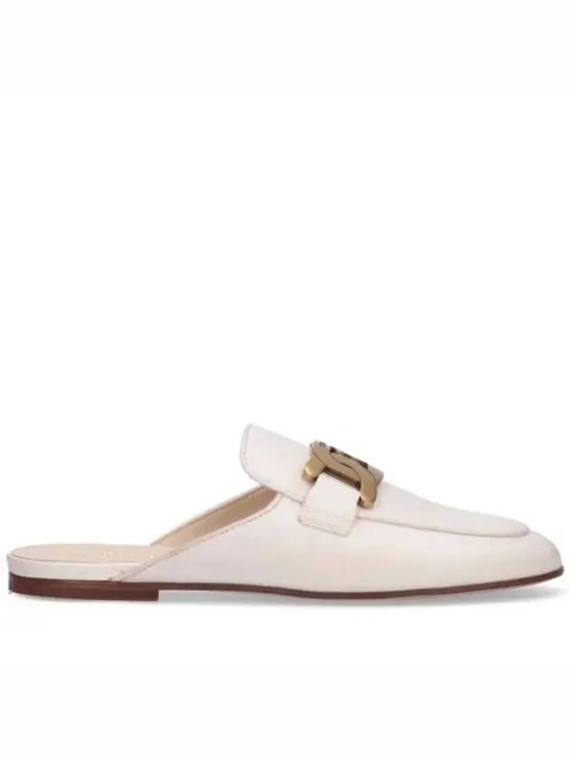 Metal Chain Leather Mule White - TOD'S - BALAAN 2