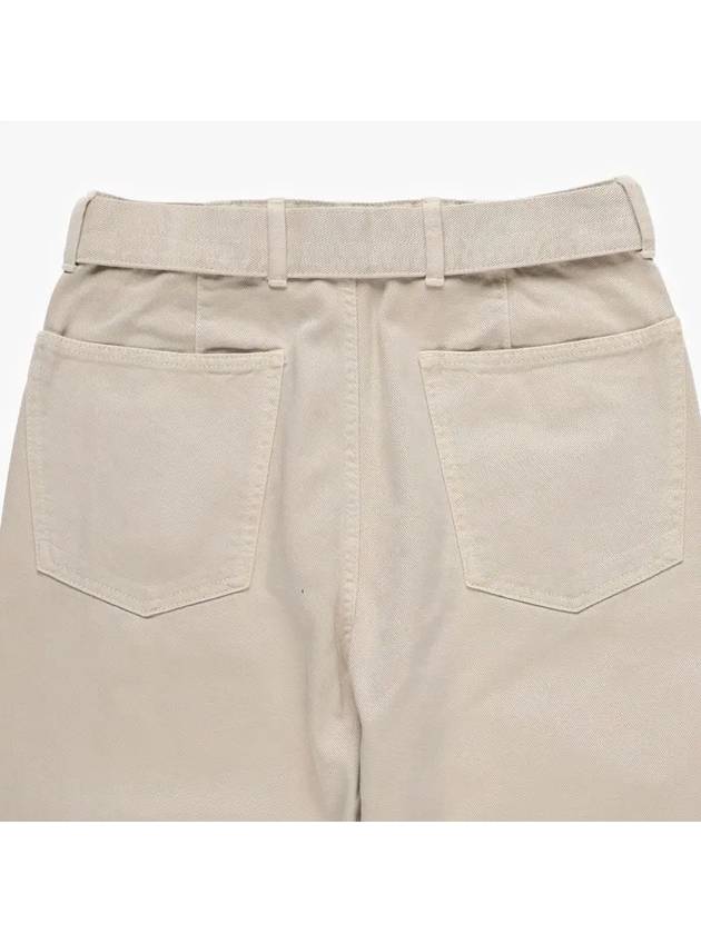 Twisted Belted Jeans Beige - LEMAIRE - BALAAN 4