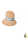 Logo Rafia Bucket Hat Beige - MIU MIU - BALAAN 2