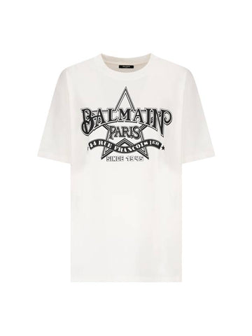 STAR PRINT T-SHIRT - BALMAIN - BALAAN 1