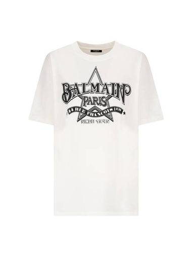 STAR PRINT T-SHIRT - BALMAIN - BALAAN 1