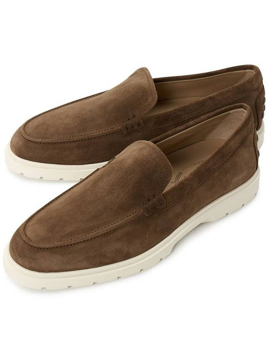 Suede Slipper Loafers Brown - TOD'S - BALAAN 2