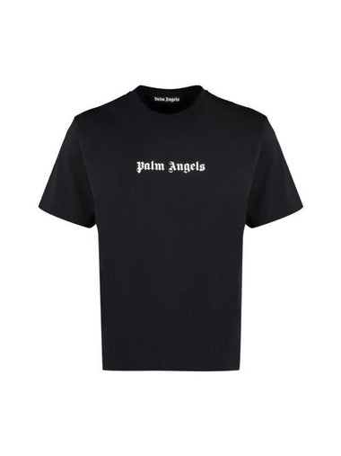 Long Sleeve T-Shirt PMAA089F23JER0021001 BLACKWHITE BLACK - PALM ANGELS - BALAAN 1