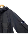 Lens Patch Pocket Knit Zip-up Jacket Black - CP COMPANY - BALAAN.