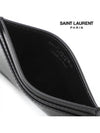 Smooth Leather Classic Logo Card Wallet Black - SAINT LAURENT - BALAAN 6