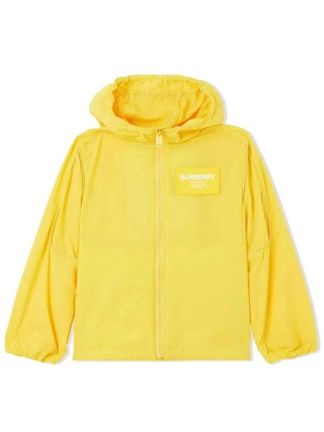 Kids Logo Hooded Jacket Yellow 8051421 - BURBERRY - BALAAN 1