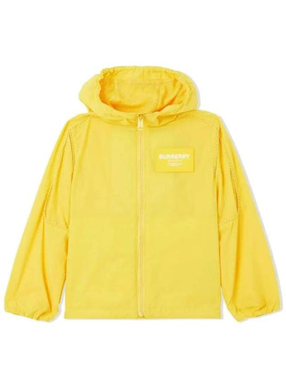 Kids Logo Hooded Jacket Yellow 8051421 - BURBERRY - BALAAN 2