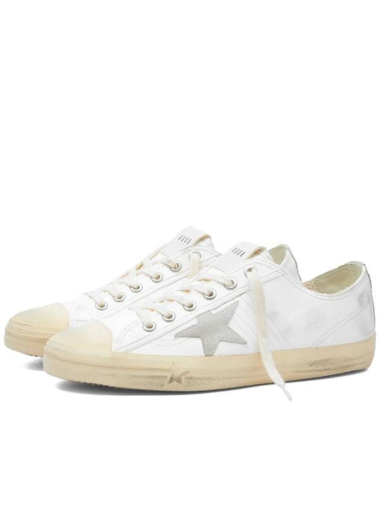 V Star Leather Low Top Sneakers Black White - GOLDEN GOOSE - BALAAN 1