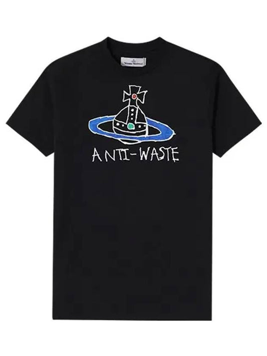 Anti Waste Short Sleeve T-Shirt Black - VIVIENNE WESTWOOD - BALAAN 2