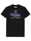 Anti Waste Short Sleeve T-Shirt Black - VIVIENNE WESTWOOD - BALAAN 5