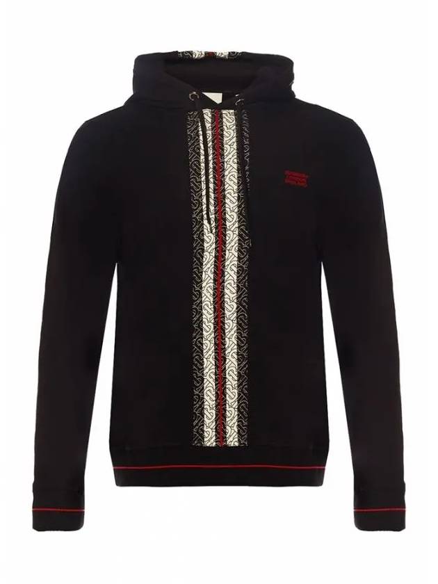 Monogram Stripe Hoodie Black - BURBERRY - BALAAN 2