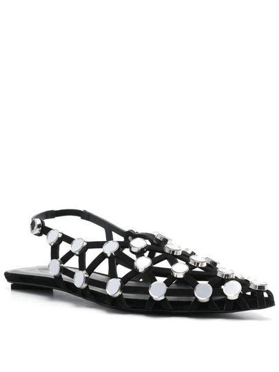 The Attico Grid Slingback Sandals - THE ATTICO - BALAAN 2