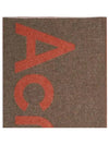 TORONTY Logo Two-tone Wool Muffler Brown Orange - ACNE STUDIOS - BALAAN.