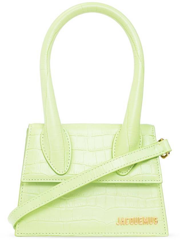 Le Chiquito Moyen Leather Tote Bag Light Green - JACQUEMUS - BALAAN 1