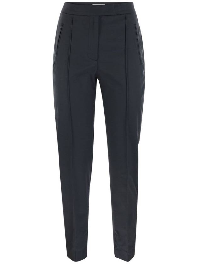 FRIDA - Cotton and silk trousers with pleat - PT TORINO - BALAAN 1