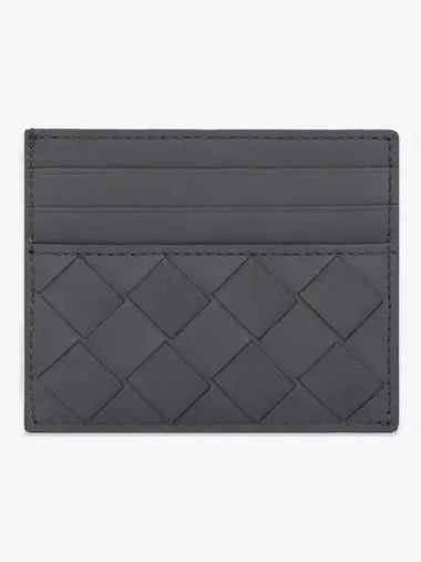 Intrecciato Card Holder Light Gray 607361V3US31450 - BOTTEGA VENETA - BALAAN 1