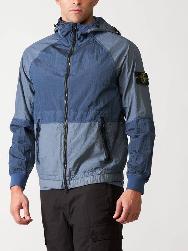 Nylon Metal Windbreaker Blue - STONE ISLAND - BALAAN 3