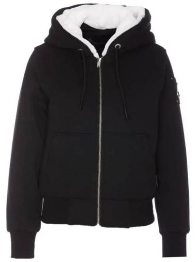 Classic Bunny Zip Up Hoodie White Black - MOOSE KNUCKLES - BALAAN 2