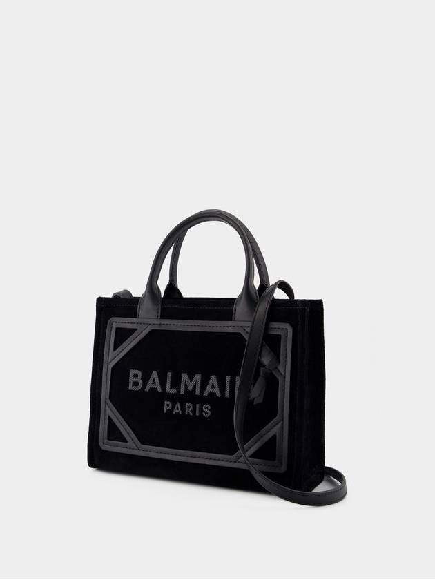 B-Army Small Shopper Bag - Balmain - Leather - Black - BALMAIN - BALAAN 2