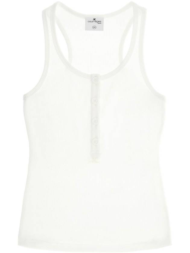 90's ribbed tank top with - COURREGES - BALAAN 1