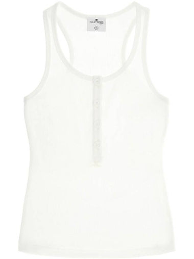 90's ribbed tank top with - COURREGES - BALAAN 1