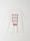Overfit Nine Runners T-shirt Ivory - BOOVOOM - BALAAN 1