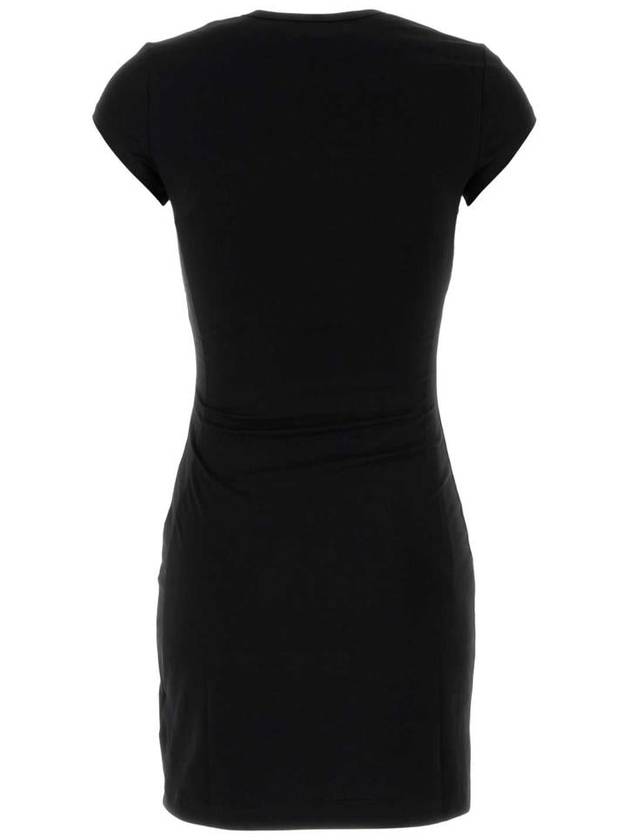 Women's D Angel Logo Cutout Short Dress Black - DIESEL - BALAAN 3