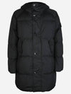 Men's Wappen Patch Crinkle Wraps Long Padding Black - STONE ISLAND - BALAAN 2