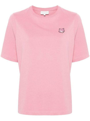 Bold Fox Head Patch Comfort Short Sleeve T-Shirt Rosebud - MAISON KITSUNE - BALAAN 1