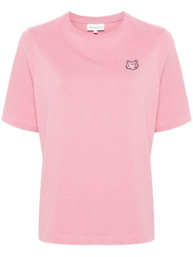 Bold Fox Head Patch Comfort Short Sleeve T-Shirt Rosebud - MAISON KITSUNE - BALAAN 1