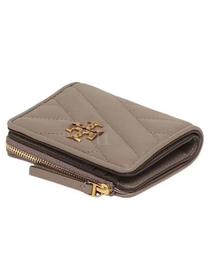 Chevron Half Wallet Grey - TORY BURCH - BALAAN 2