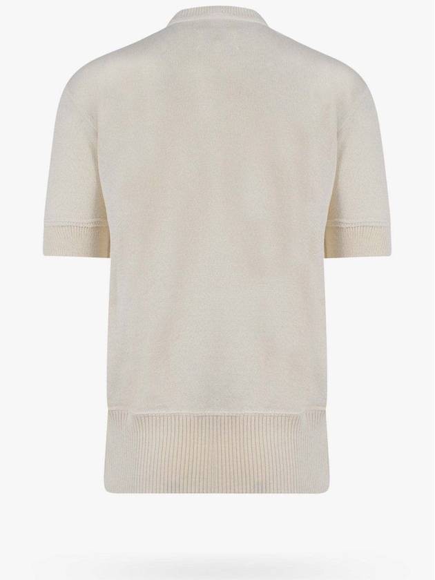 Signature Stitch Linen Knit Top Off White - MAISON MARGIELA - BALAAN 3