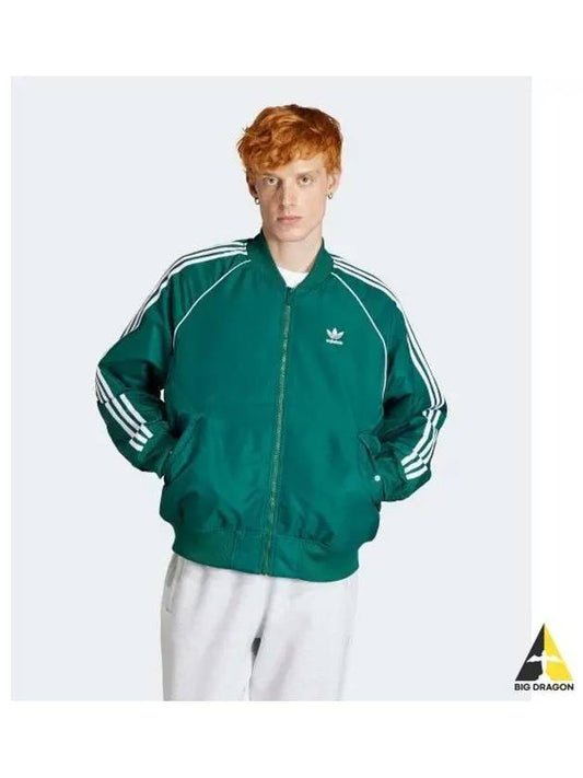 adidas SST Varsity Jacket Green HZ0693 - ADIDAS - BALAAN 1