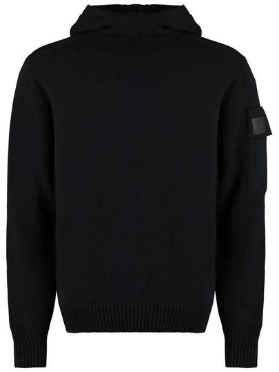 Metropolis Hooded Knit Top Black - CP COMPANY - BALAAN 2