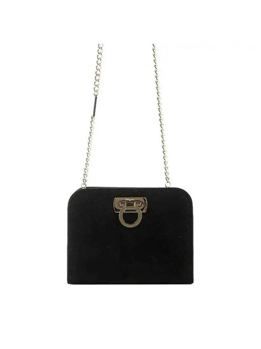 Logo Shoulder Bag Black - SALVATORE FERRAGAMO - BALAAN 1