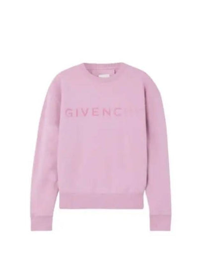 Logo Print Sweatshirt Pink - GIVENCHY - BALAAN 2