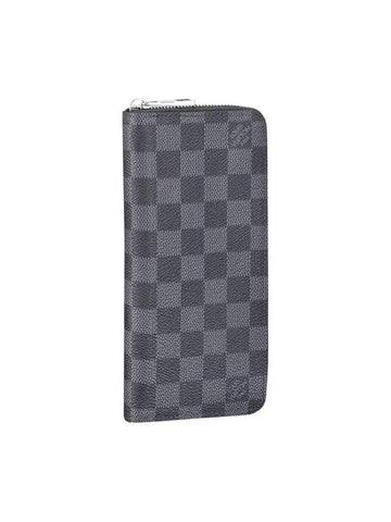 Men's Zippy Vertical Long Wallet Damier Graphite - LOUIS VUITTON - BALAAN 1