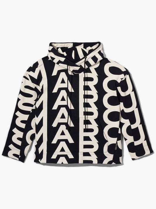 Monogram Oversized Hoodie_Black/Ivory(C632P26SP22-004) - MARC JACOBS - BALAAN 1